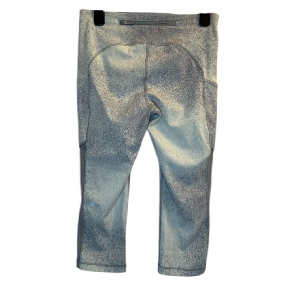 LULULEMON Speed Up Crop Mesh 21" Ocean Spray Gray Cast - Picture 4 of 9